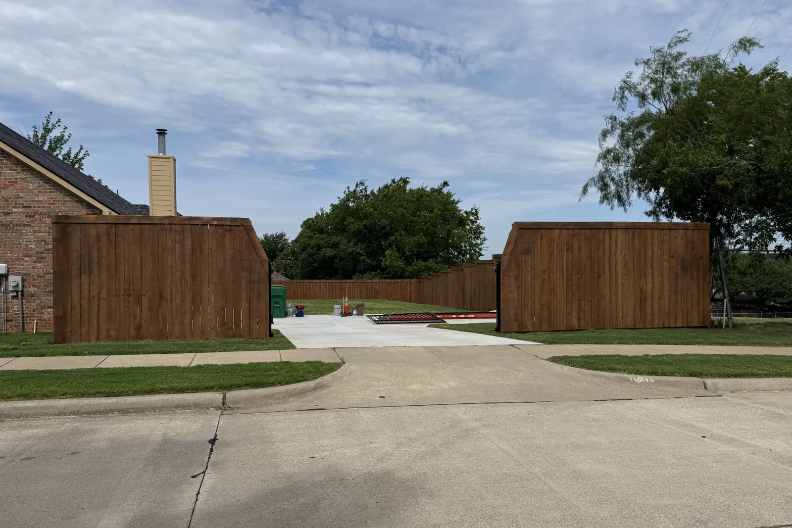 Concrete driveway replacement in Prosper